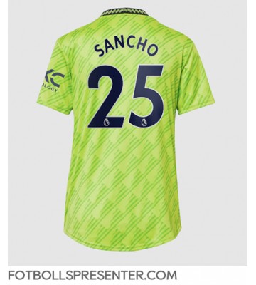 Manchester United Jadon Sancho #25 Tredje Matchtröja Dam 2022-23 Kortärmad